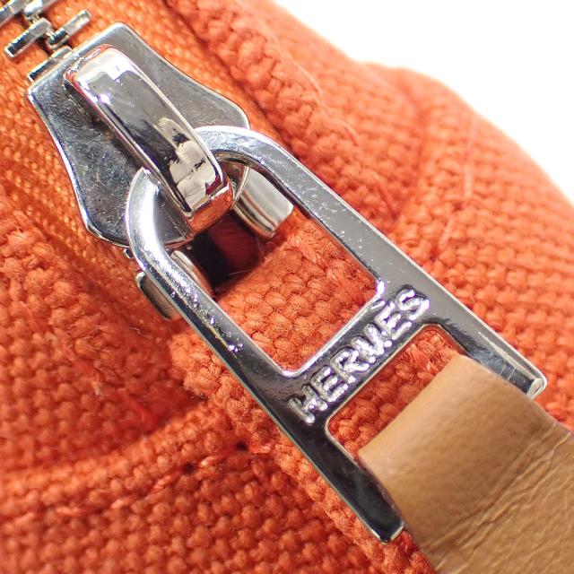 中古 エルメス ボリード ポーチ ミニ レディース オランジュ・フー  