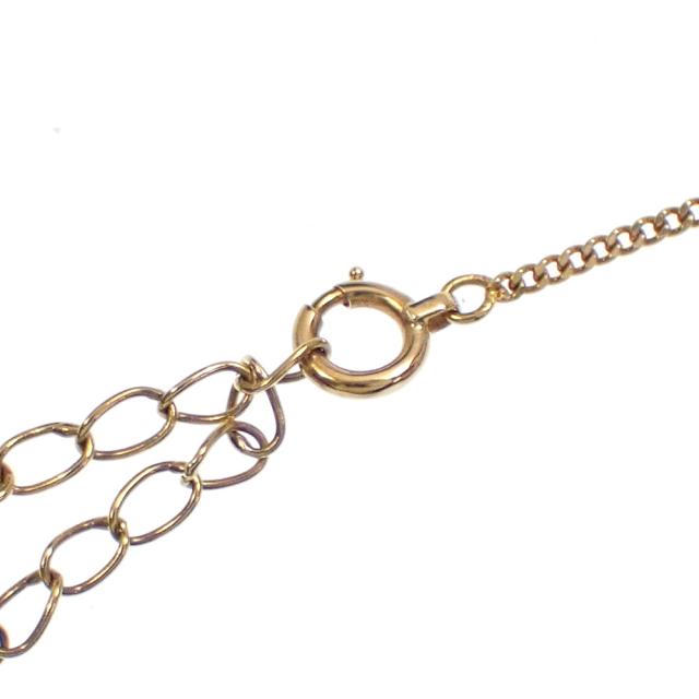 中古 ダイヤモンド ハートモチーフ ネックレス レディース K18YG 0.41