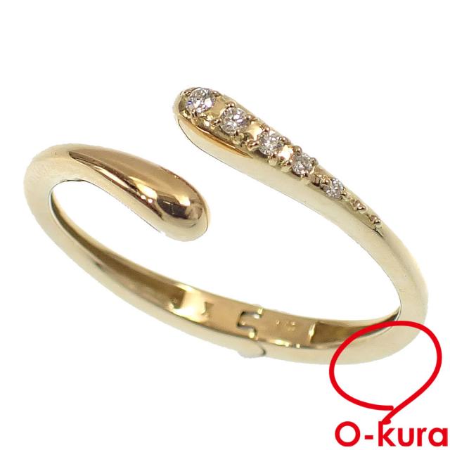 中古 ヴァンドーム青山 ダイヤモンド リング レディース K18YG