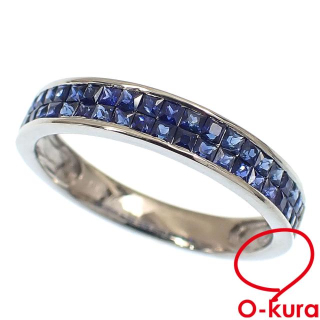 750 K18ホワイトゴールドサファイア リング サファイアリング ホワイト