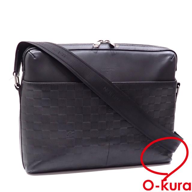 中古 ルイ・ヴィトン ショルダーバッグ ダミエアンフィニ カリプソ MM メンズ N41201 オニキス 斜め掛