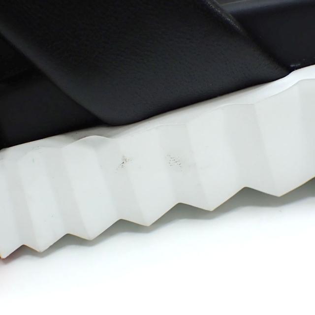 中古 エルメス サンダル インフラ レディース ノワール 黒 24.0cm 37 レザー 古着 アパレル