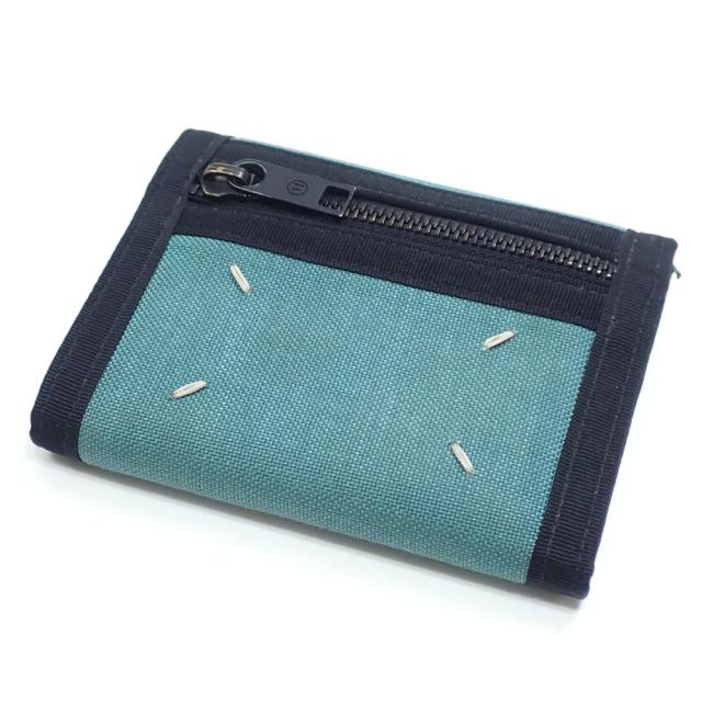 中古 メゾンマルジェラ 三つ折り 財布 コーデュラ ウォレット メンズ