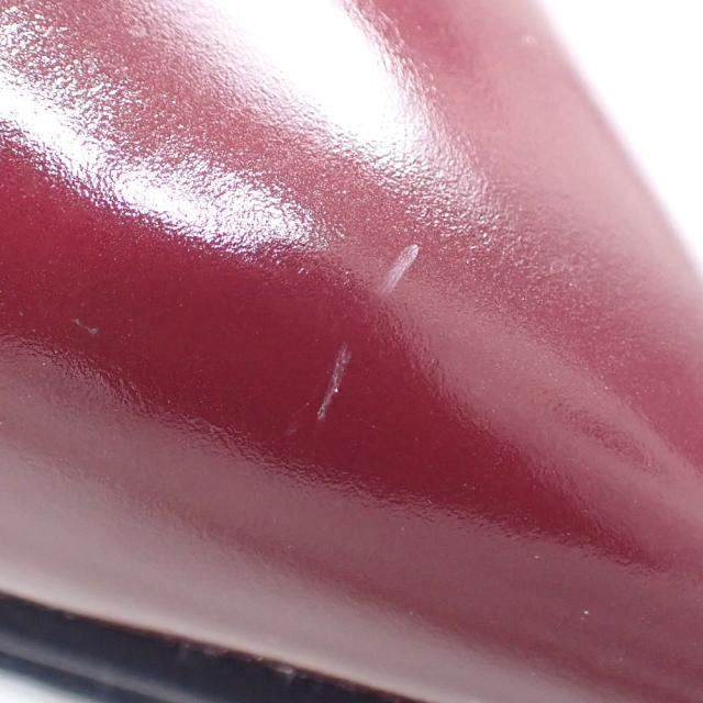 中古 セリーヌ パンプス レディース レザー ホワイト ボルドー 白 23.0cm 36 ハイヒール ポインテッドトゥ フィービー 古着 アパレル