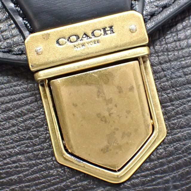 中古 コーチ ビジネスバッグ メンズ ブラック 黒 レザー F70961 アウトレット品 革 ブリーフケース 2WAY ショルダー 肩掛け 斜め掛 中古 コーチ ビジネスバッグ メンズ ブラック 黒 レザー F70961