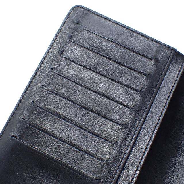 中古 シャネル 二つ折り 長財布 アイコンライン レディース ブラック