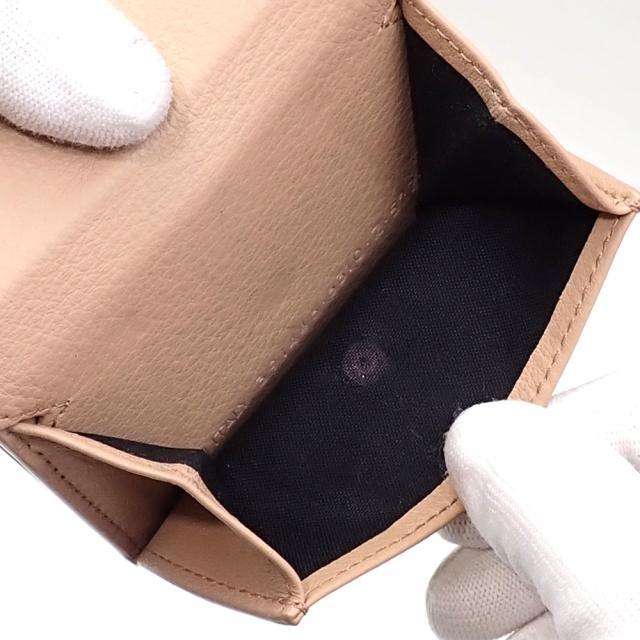 中古 バレンシアガ 三つ折り 財布 ペーパーミニウォレット レディース