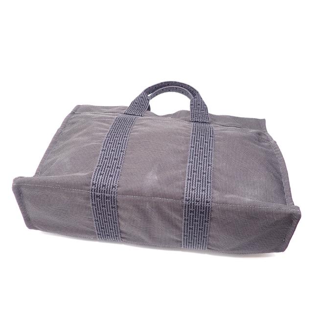 中古 エルメス エールライン トート MM トートバッグ グレー