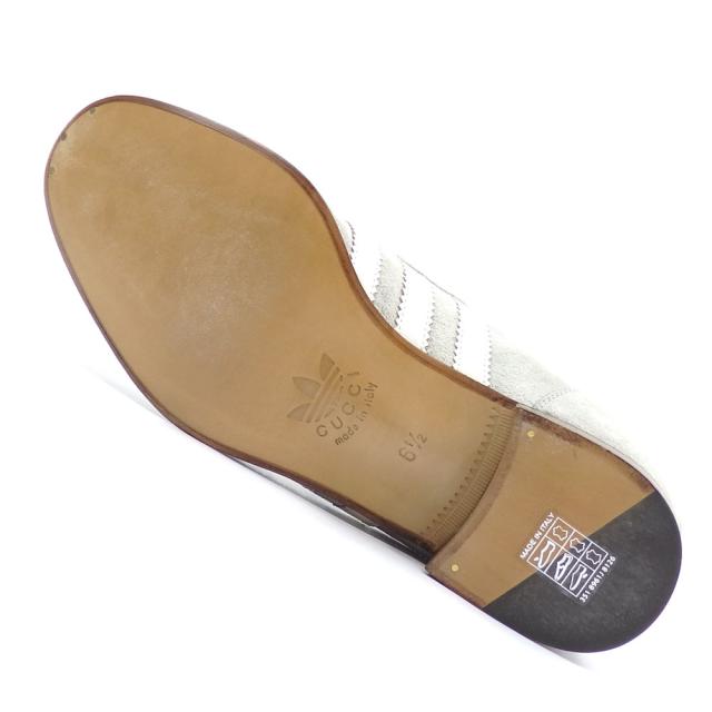 中古 グッチ × アディダス ホースビット ローファー メンズ スエード