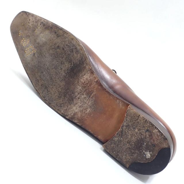 中古 ベルルッティ ビジネスシューズ メンズ スクリットレザー ブラウン 茶色 約27.0cm-27.5cm レースアップ 古着 アパレル_3