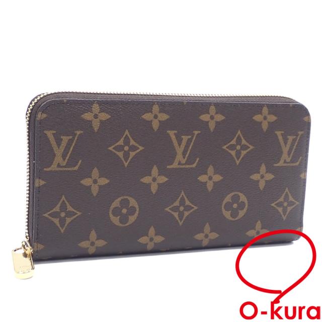 中古 ルイ・ヴィトン ラウンドファスナー 長財布 モノグラム ジッピー・ウォレット レディース M27030 ゴールド MONOGRAM ICED GOLD