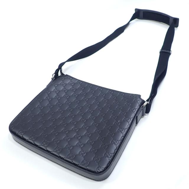 中古 グッチ ショルダーバッグ グッチシマ ブラック 黒 レザー 779865 革 肩掛け 斜め掛け レディース メンズ 男女兼用 アウトレット 中古 グッチ ショルダーバッグ グッチシマ ブラック 黒 レザー 779865