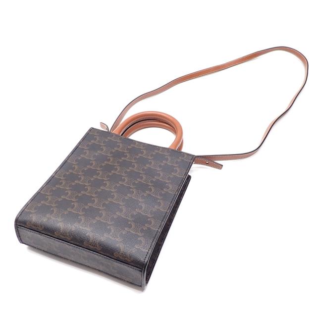 中古 セリーヌ ハンドバッグ ミニ バーティカル レディース タン