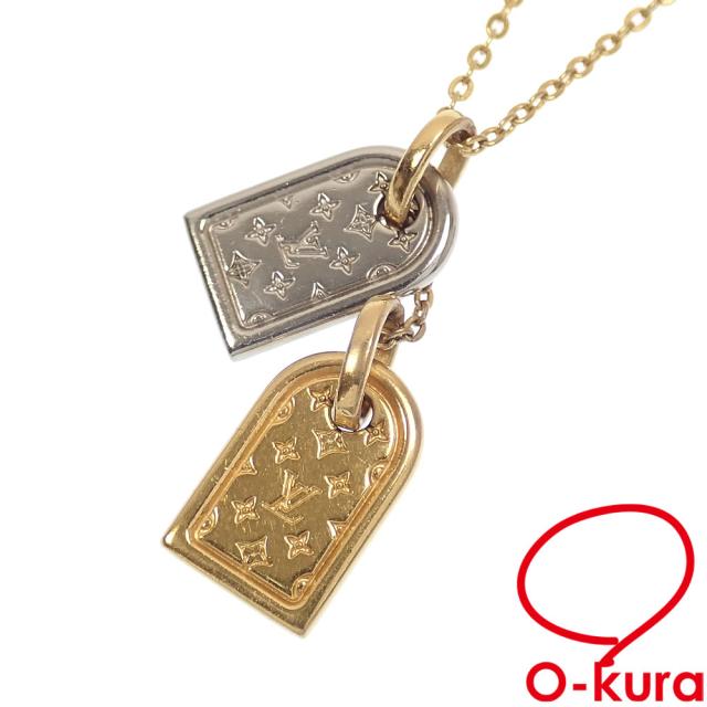 ルイ・ヴィトン M63141ネックレス・ナノグラム 【中古】 中古 ルイ・ヴィトン ネックレス・ナノグラム レディース メタル