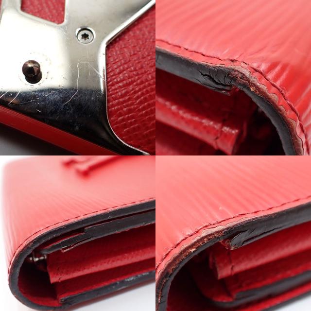 中古 ルイ・ヴィトン 二つ折り 長財布 エピ ポルトフォイユ ルイーズ レディース M60766 コクリコ イニシャル入 中古 ルイ・ヴィトン 二つ折り 長財布 エピ ポルトフォイユ ルイーズ