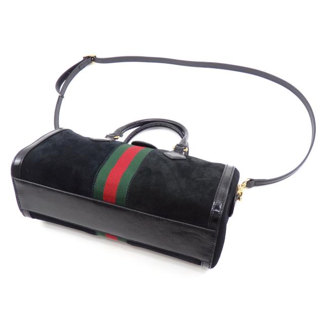 中古 グッチ ハンドバッグ オフィディア レディース ブラック 黒