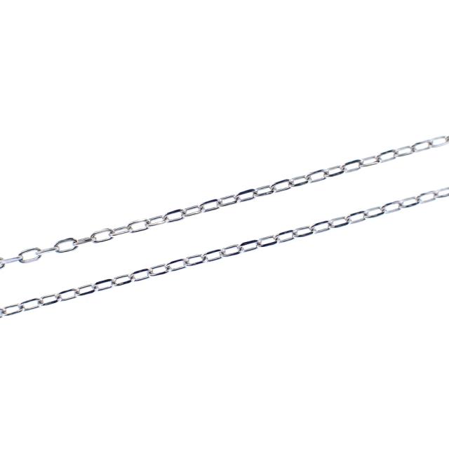 中古 ダイヤモンド ネックレス レディース K18WG 0.16ct 2.0g 750 18金