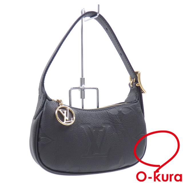 中古未使用品 ルイ・ヴィトン ショルダーバッグ モノグラムアンプラント ミニムーン レディース M82391 ノワール 肩掛