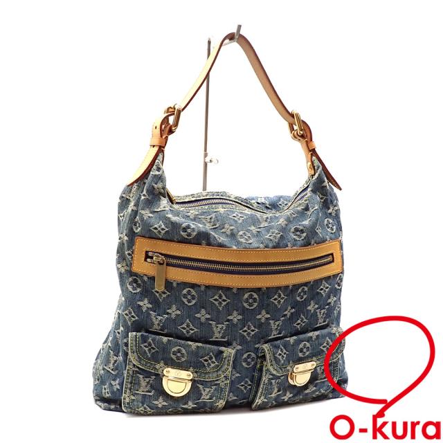 中古 ルイ・ヴィトン ショルダーバッグ モノグラムデニム バギー GM レディース M95048 ブルー 肩掛け
