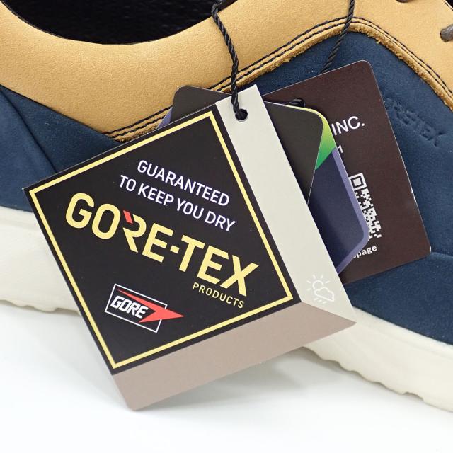 中古未使用品 マドラスウォーク スニーカー メンズ ローカット レザー ネイビー×イエロー 25.5cm MW7600 レースアップ カジュアルシューズ アパレル