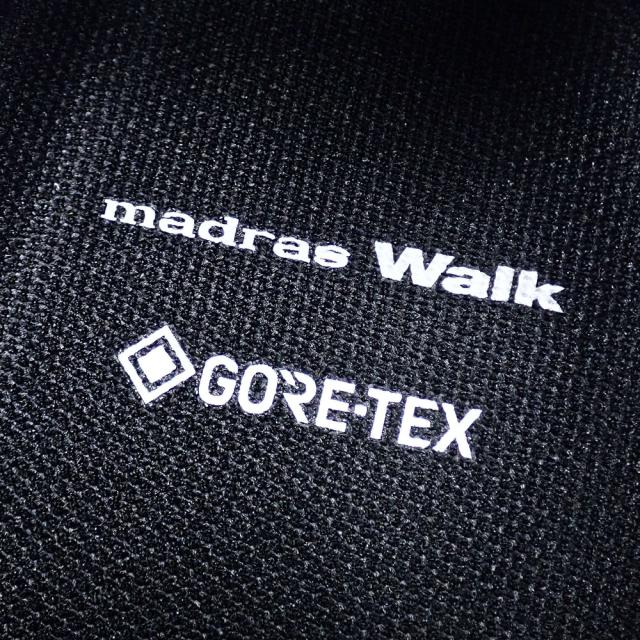 中古未使用品 マドラスウォーク スニーカー メンズ ローカット レザー ネイビー×イエロー 25.5cm MW7600 レースアップ カジュアルシューズ アパレル