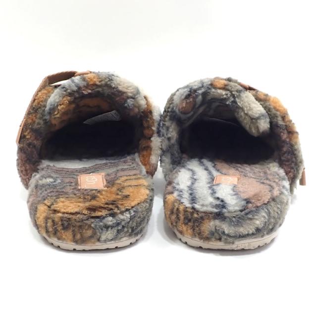 中古 アグ サンダル フラッフ イット カリ トポ レディース 合成繊維 ゴム ブラウン系 24.0cm 1134110 スリッパスタイル 古着 アパレル