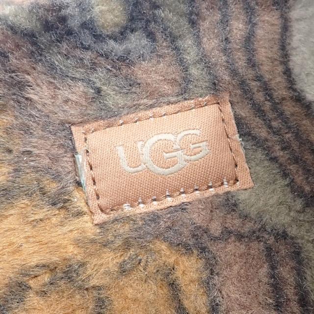 中古 アグ サンダル フラッフ イット カリ トポ レディース 合成繊維 ゴム ブラウン系 24.0cm 1134110 スリッパスタイル 古着 アパレル