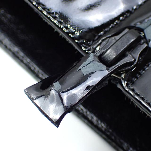 中古 アンテプリマ ロング ブーツ レディース ポインテッドトゥ パテントレザー ブラック 黒 22.5cm 35 アパレル