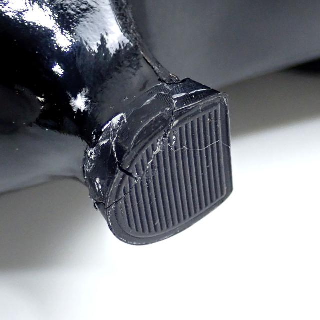 中古 アンテプリマ ロング ブーツ レディース ポインテッドトゥ パテントレザー ブラック 黒 22.5cm 35 アパレル