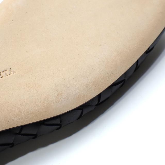 中古 ボッテガ ヴェネタ パンプス レディース アーモンドトゥ ブラック 黒 23.0cm 35 イントレチャート 編み込み ぺたんこ フラット 古着 アパレル