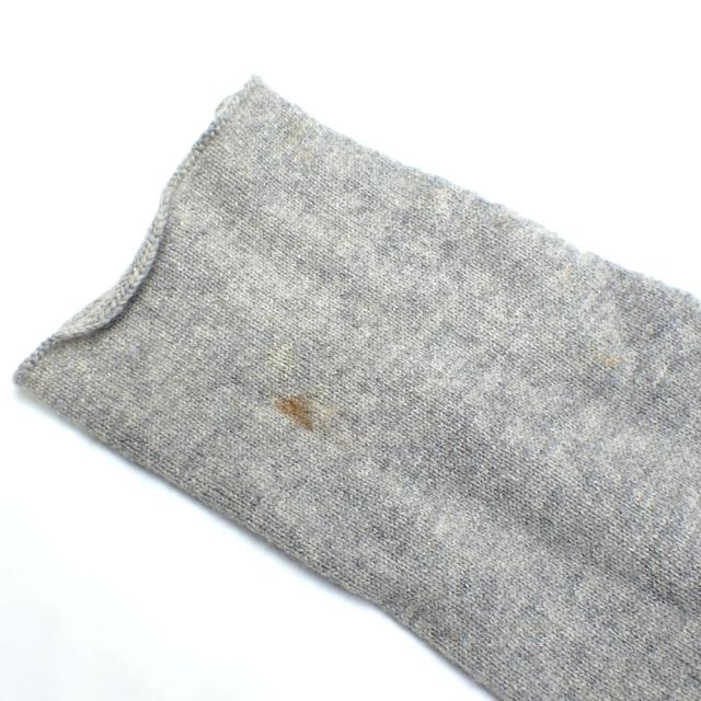 中古 ルシアンペラフィネ セーター レディース 長袖 カシミヤ グレー Mサイズ スカル ビーズ刺繍 古着 アパレル トップス_9