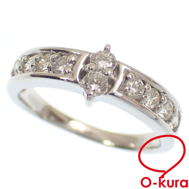 中古 ダイヤモンド リング レディース Pt900 12.5号 0.50ct 5.0g 中古 ダイヤモンド リング レディース Pt900 12.5号 0.50ct 5.0g
