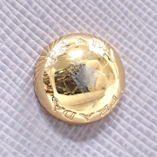 中古 プラダ ハンドバッグ レディース ライトパープル 紫 レザー ショルダーストラップ