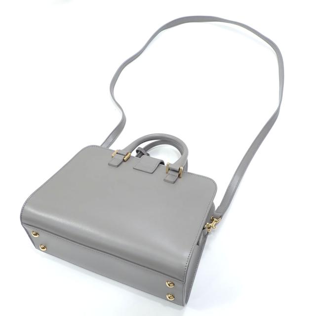中古 サンローランパリ ハンドバッグ ベイビーカバス レディース グレー レザー 568853 革 2WAY ショルダー 肩掛け 斜め掛_1