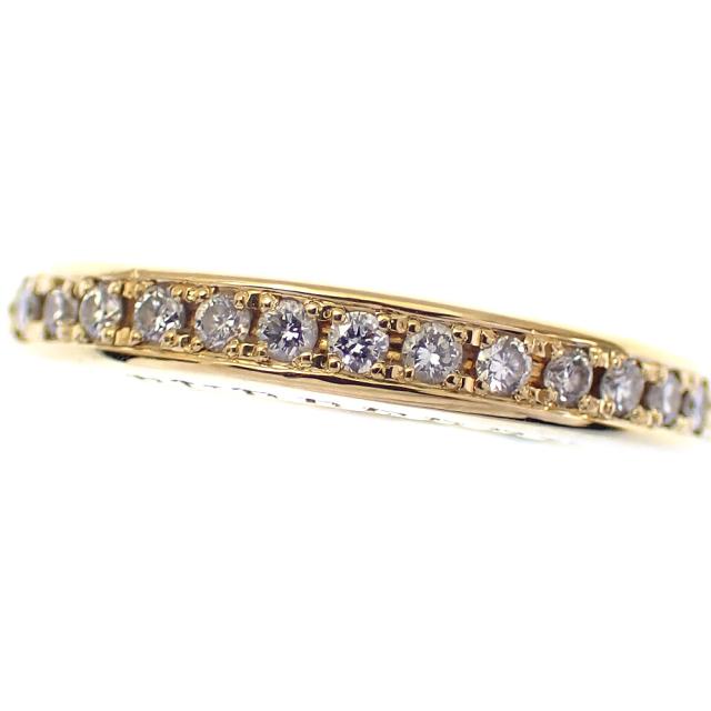 中古 バーバリー ダイヤモンド リング レディース K18YG 10.5号 0.18ct 4.0g 指輪 750 18金_1