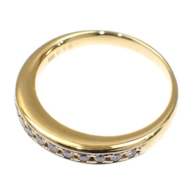中古 バーバリー ダイヤモンド リング レディース K18YG 10.5号 0.18ct 4.0g 指輪 750 18金_3