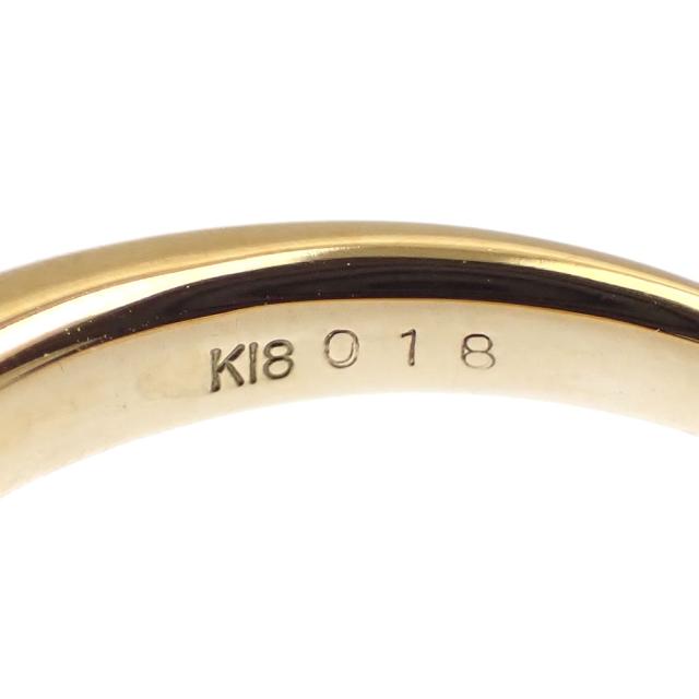 中古 バーバリー ダイヤモンド リング レディース K18YG 10.5号 0.18ct 4.0g 指輪 750 18金_5