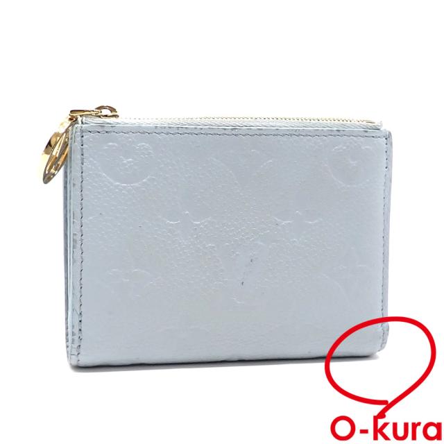 中古 ルイ・ヴィトン 二つ折り 財布 モノグラムアンプラント ポルトフォイユ・リサ レディース M83587