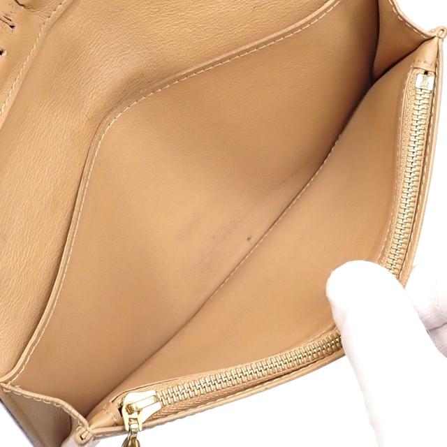 中古 ルイ・ヴィトン 二つ折り 長財布 カプシーヌ LV ヴェルティカル ウォレット レディース M81330 ノワール トリヨンレザー イニシャル入_3