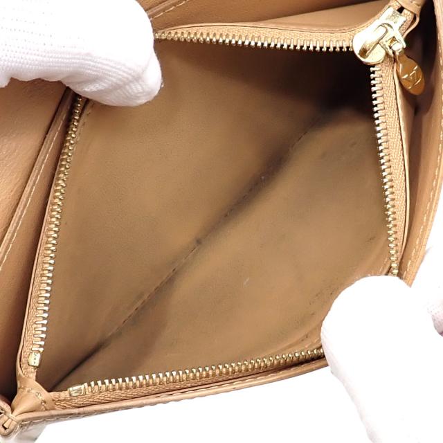 中古 ルイ・ヴィトン 二つ折り 長財布 カプシーヌ LV ヴェルティカル ウォレット レディース M81330 ノワール トリヨンレザー イニシャル入_4