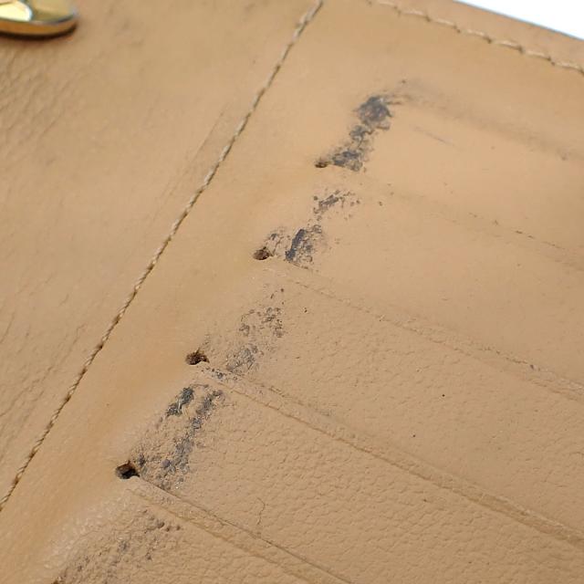 中古 ルイ・ヴィトン 二つ折り 長財布 カプシーヌ LV ヴェルティカル ウォレット レディース M81330 ノワール トリヨンレザー イニシャル入_5