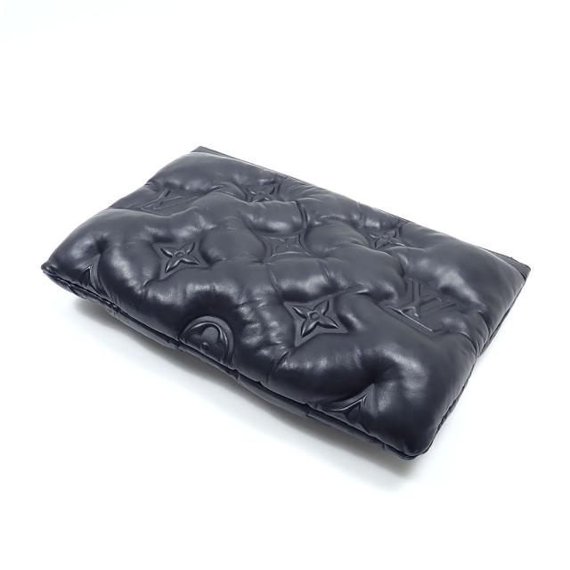 中古 ルイ・ヴィトン クラッチバッグ LV2054 ポシェット A4 メンズ M68775 ノワール 黒 ヴァージルアブロー 2019秋冬コレクション_1