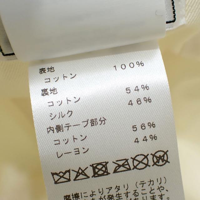 中古 エルメス デイヴィス ドット メドール キャップ 帽子 レディース アイボリー系 サイズ56 古着
