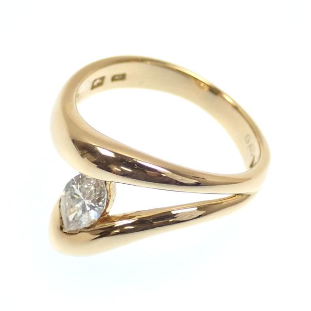 中古 ダイヤモンド リング レディース K18YG 12号 0.40ct 5.3g 18金 イエローゴールド 750_3
