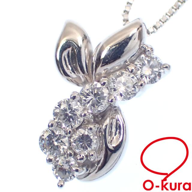 中古 ダイヤモンド ネックレス レディース Pt850 0.50ct 5.5g
