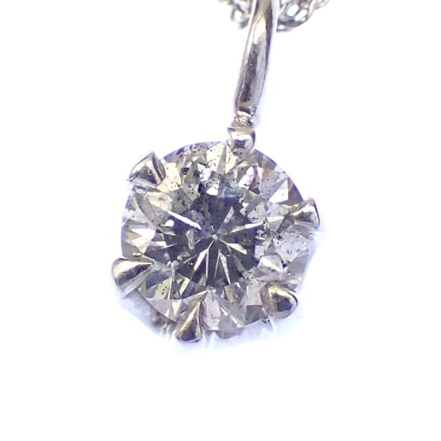 中古 ダイヤモンド ネックレス レディース K18WG 0.20ct 1.0g 750 18金_1