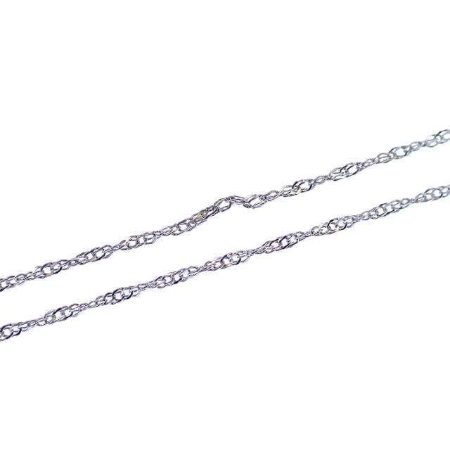 中古 ダイヤモンド ネックレス レディース K18WG 0.20ct 1.0g 750 18金_3