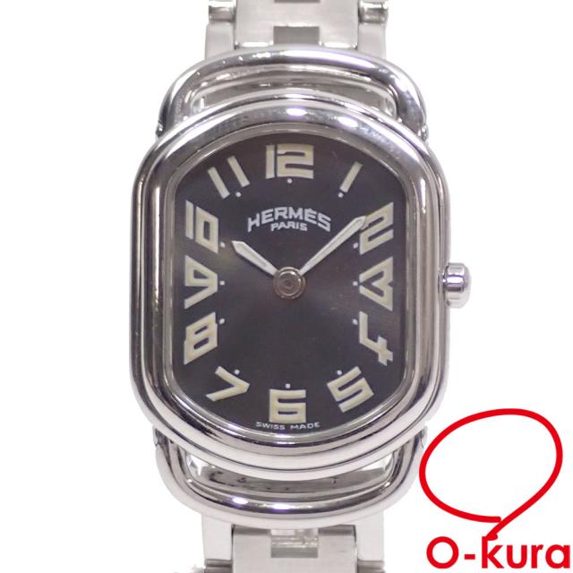 中古 エルメス 腕時計 ラリー レディース クォーツ SS RA1.210