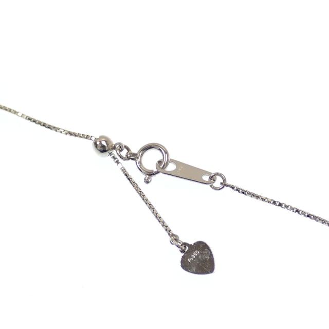 中古 ルビー ダイヤモンド ネックレス レディース Pt900 Pt850 0.50ct 0.08ct 4.3g_4