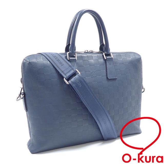 中古 ルイ・ヴィトン ビジネスバッグ ダミエアンフィニ ポルト